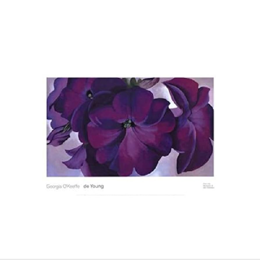希少! ia O'Keeffe Petunia,1925 Poster Amazon.com: McGaw Graphics Georgia O'Keeffe Petunias 1925